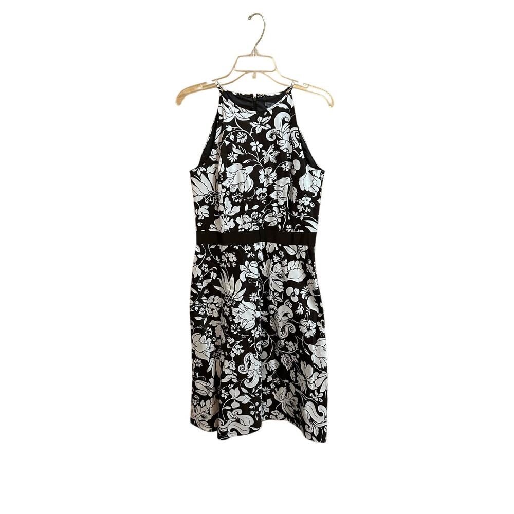 Ann Taylor Brown and White Dress - Women’s Size 6